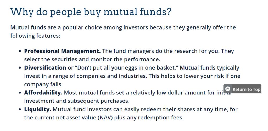 What are the benefits and risks of mutual funds?
