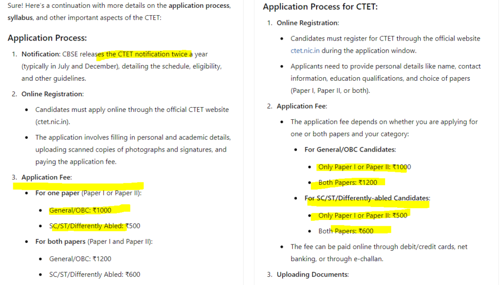 CTET December 2024 Primary and Junior Level Exam Apply Online for Paper I & Paper II